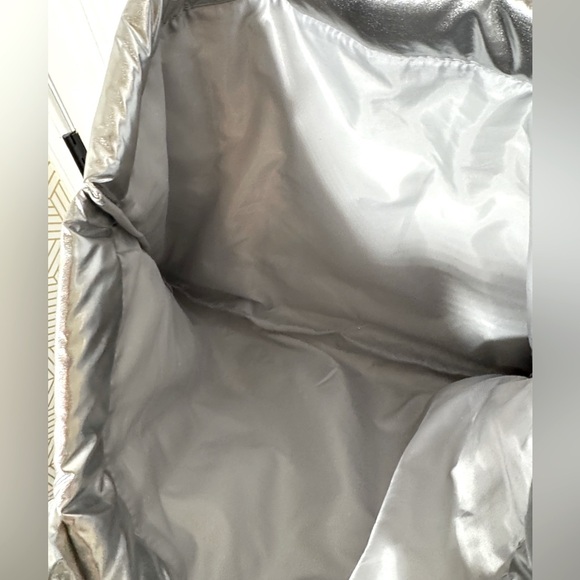 5/$25 Bath and Body Works Chrome Puffer Tote - Picture 5 of 5